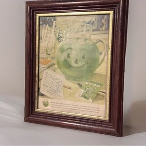 Framed Vintage 1950s Kool-Aid Magazine Advertisement – Authentic Double-Sided
